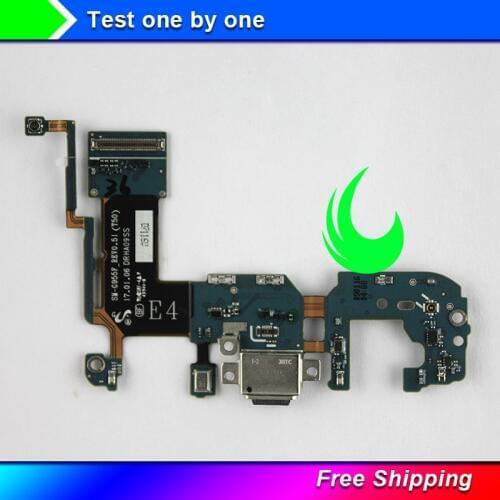 Original For Samsung Galaxy S8 Plus G955F G955U G9550 USB Charging Port Connector Dock Flex Cable With Microphone Replacement