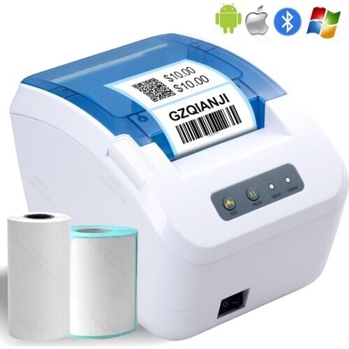 Thermal Label Printer Sticker Paper pritner 80mm 3 inch 1D 2D Barcode USB Wifi Bluetooth Printer For PC Mac Android Phone