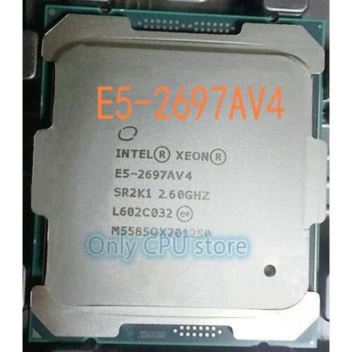Free shipping E5-2697AV4 Original Intel Xeon OEM E5 2697AV4 2.60GHZ 16-Core 40MB 145W 12nm E5-2697A V4 LGA2011-3 Processor