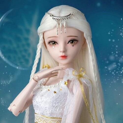 Handpainted Makeup Bjd 1/3 Doll Full Set 60cm Ball-Jointed Glass Eyes Princess Dolls Collection Toys For Girls Birthday Gift
