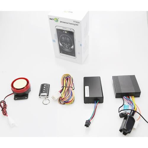 Motorcycle gps android sytem lock and unlock trigger alarm remote engine start stop factory produced NTG02M NTG02M