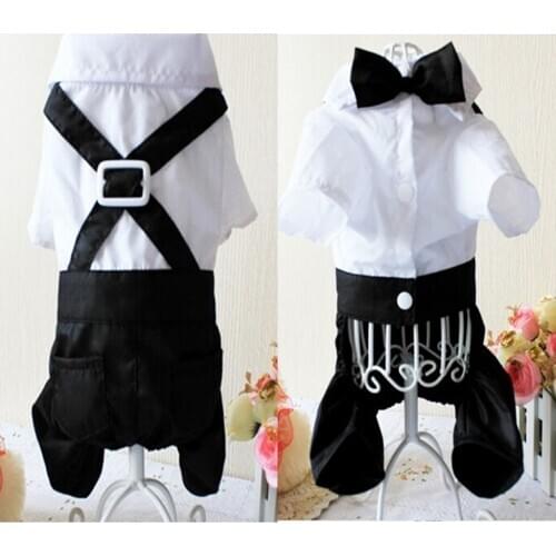 Wedding Weekend Party Dog Clothes Cat Costume Stylish Suits Apparel Shirt