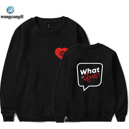 Kpop TWICE what is love concert same printing hoodie sweatshirt for once supportive unisex hoodies sweatshirts fleece tracksuit