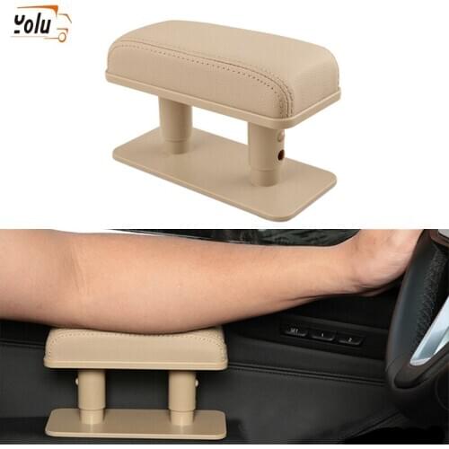 YOLU Universal Car Armrest Pad Car Door Adjustable Armrest Arm Rest Pad Elbow Support Auto Car Accessories