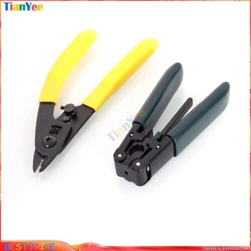2 In 1 FTTH Splice Fiber Optic Tool Kits CFS-2/CFS-3 Fiber Optic Stripper and Pixian Drop Cable Slittter Cable Sheath Stripper