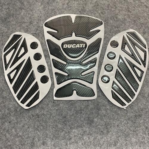 3D Carbon Look Motorcycle Tank Pad Protector Decal Stickers Case for DUCATI 1199 Superleggera 899 1299 V4 Monster 695 1000 800