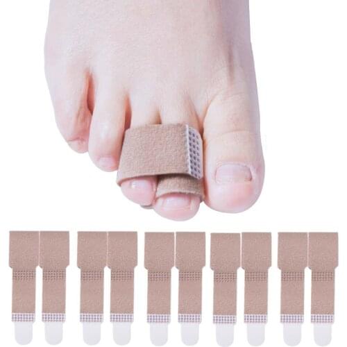 6pcs/3pairs Velvet Cotton Material Toe Splint Straightener Wrap Anti-Slip Brace Toe Orthotics Pedicura Tools D1175