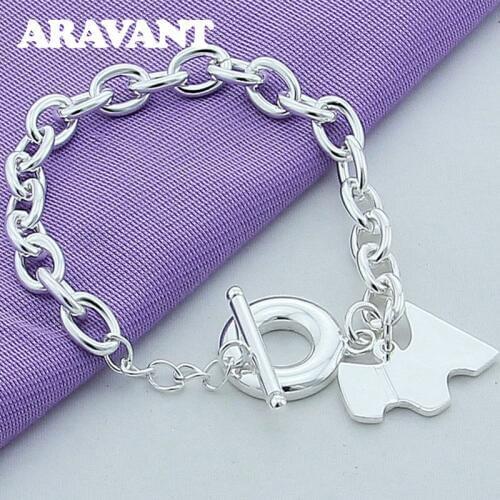 925 Jewelry Silver Color Dogs Bracelets For Women Christmas Jewelry Gifts