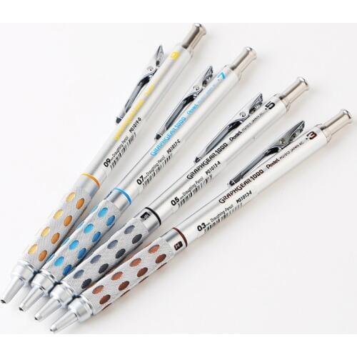 Pentel 1013 all metal activity pencil 0.3/0.5/ 0.7/0.9mm automatic drawing pencil