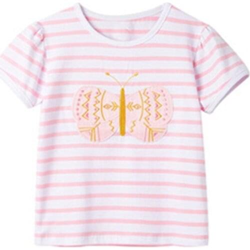 Bambino New Year 2021Tshirt for Girls Cartoon Summer Children Tops 2-7Years Little Kids Clothing Baby Costume Pure Cotton Shirt