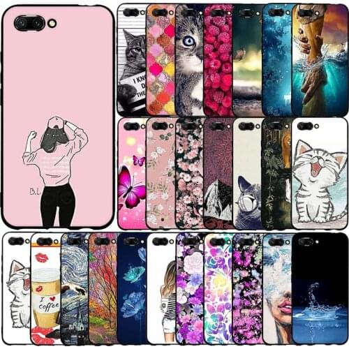 For Huawei Honor 10 Case Flower Animal Cover Silicone Case For Huawei Honor 10 Bumper Shockproof Phone Case Coque Bumper Etui