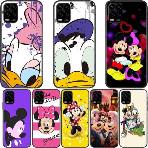 Mickey Mouse and Donald Duck cartoon Phone Case For XiaoMi Redmi Note 11 10 9S 8 7 6 5 A Pro T Y1 Anime Black Cover Silicone Bac