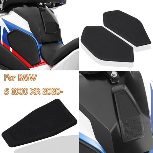 For BMW S1000XR 2020 2021 Black Stickers Side Fuel Tank Pad Kit Motorcycle Accessories 3 Pieces