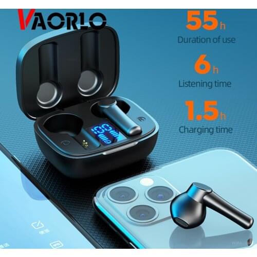 VAORLO Gaming Earbuds Low Latency TWS Bluetooth Earphone With Mic Bass Audio Sound Positioning PUBG Wireless Headset For Android