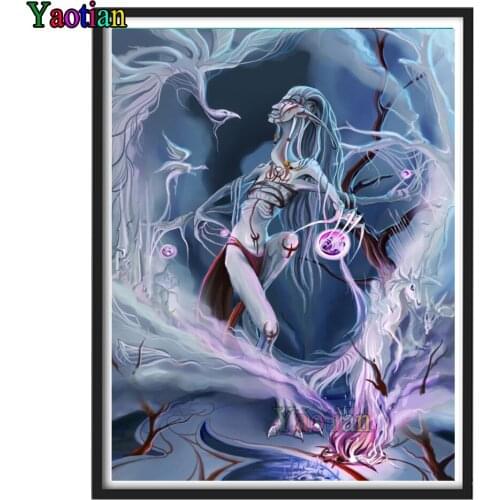 Cartoon scary monster birds diy Diamond Painting Mosaic 5D Full Square Round DIY Colorful Art diamond Embroidery home decor