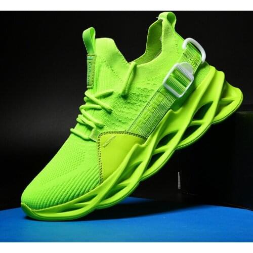 High quality mens sports shoes mesh breathable large size sports shoes large size summer thick-soled casual soft couple shoes