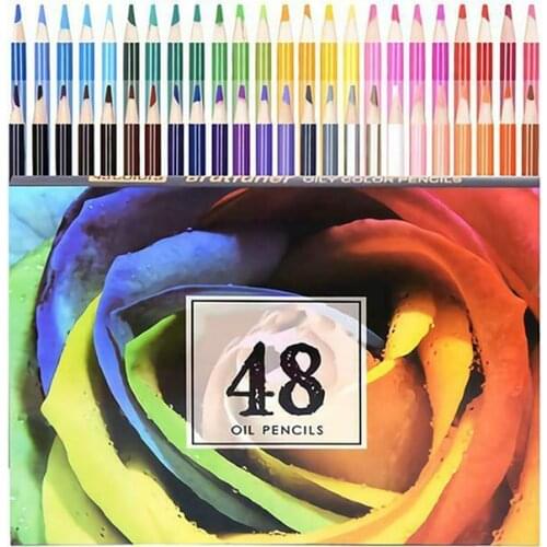 48/72/120/160 Colors Colored Pencils Set for Drawing Sketch Painting Student School Art Gifts NIN668