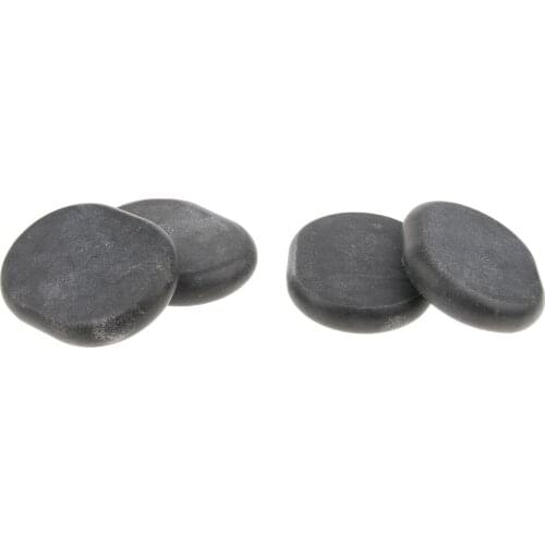4pcs SPA Salon Hot Massage Stone Natural Basalt Warm Rock Therapy Set