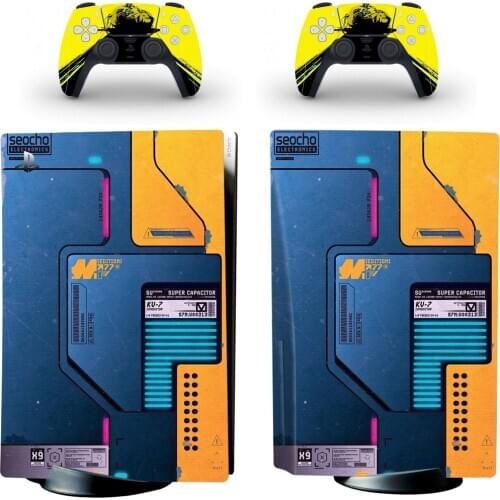 Custom Design PS5 Standard Disc Edition Skin Sticker Decal Cover for PlayStation 5 Console & Controllers PS5 Skin Sticker