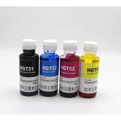 Premium®Hp Gt51 Compatible Good Quality 4 Color Equivalent Ink Set 425435973