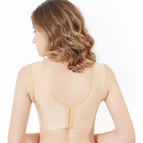 Beautiful back sexy gathered high quality big cup plus size bra