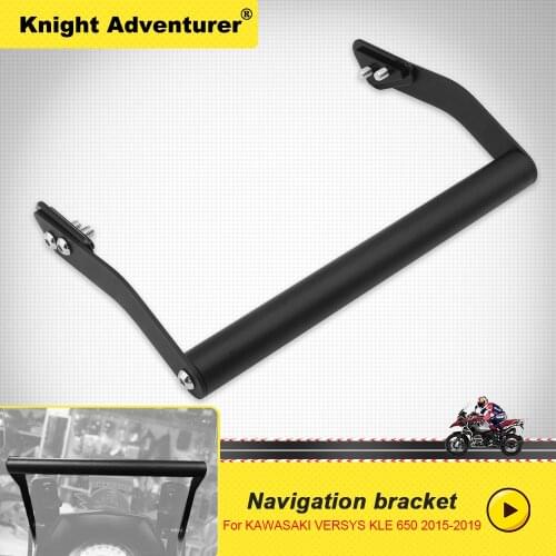 QC3.0 USB Qi Fast Charging Wireless Motorcycle GPS navigation bracket Supporter Holder For KAWASAKI VERSYS KLE 650 2015-2019