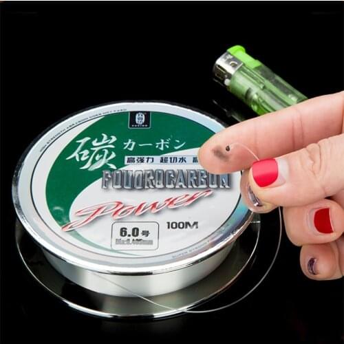 100% fluorocarbon Fishing Line nylon carp fishing wire fly fish cord fluorocarbon coated Japanese Mater