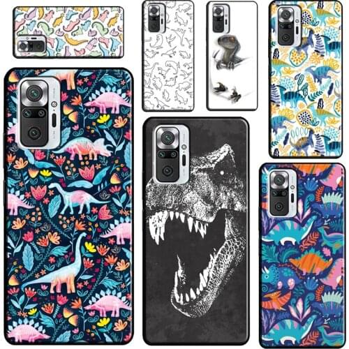 Cute Dino Dinosaur For Xiaomi Redmi Note 10 9 Pro 8T 9S Note 7 8 Pro Case For Redmi 9 7A 8A 9A 9C 9T Cover