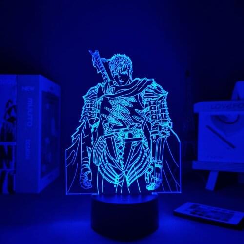 Led Light Anime Berserk Guts Manga Berserk Lamp Table Room Light led lamp Lights Led For Decoration