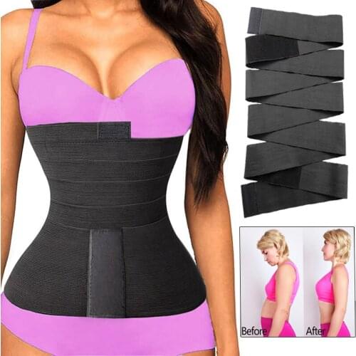 Waist Trainer for Women Sauna Body Shaper Waist Cinchers Trimmer Belt Tummy Control Wrap Slimming Workout Belly Band Shapewear
