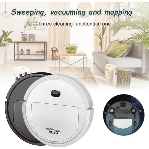 Smart Robot Vacuum Cleaner Automatic Vacuum Cleaners Auto Robot Cleaner Strong Suction Quiet Mini Cleaning Robot for Sweeping
