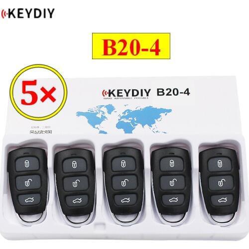 5pcs/lot KEYDIY B series B20-4 B20-3+1 3+1 button universal KD remote control for KD200 KD900 KD900+ URG200 KD-X2 mini KD