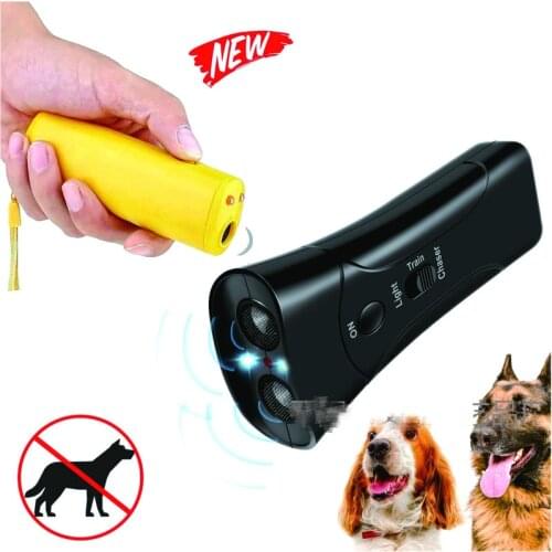 Stop Bark Training Device Pet Dog Repeller Anti Barking Trainer LED Ultrasonic Anti Barking Ultrasonic Without Battery