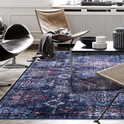 Persian Style Vintage Carpets For Living Room Imported Chenille American Carpet Retro Morocco Home Rugs Hotel Carpet Bedroom