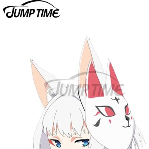 Jump Time 13x8.3cm For Kaga Peeker Sakura Empire Azur Lane Car Sticker Surfboard Truck Windows Decal Sunscreen Occlusion Scratch