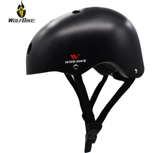 Wolfbike Skateboarding Adult Kids Helmet EPS Breathable Half-covered Safety Caps Moto Roller Bicycle Bike Scooter Sports Hats