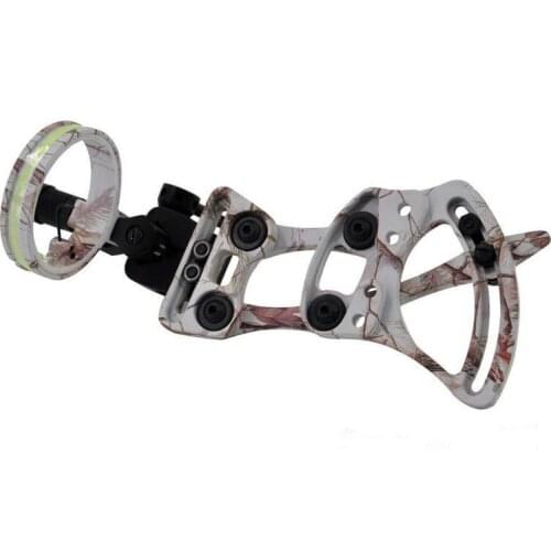 1 pins .019" Bow Sight with Micro Adjust Detachable Bracket, Sight Light for compound bow archery and hunting