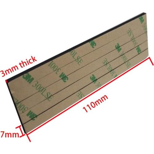 10pcs 110mmx7mmx3mm with 300LSE Double Sided Adhesive Foam Sticker Pads for Car Frame Photo, Daily Use