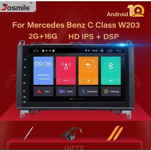 2GB IPS DSP Android 10 Car Multimedia for Mercedes Benz B200 Sprinter W906 W639 AB Class W169 W245 Viano Vito Radio GPS Navi