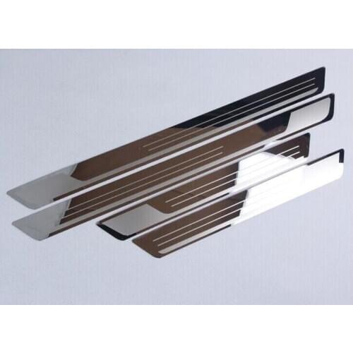 4pcs/lot car stickers 2011-2016 for VW GOLF 7 MK7 7GEN GOLF 6 MK6 ultra-thin Stainless Steel Door Sill Scuff Plate