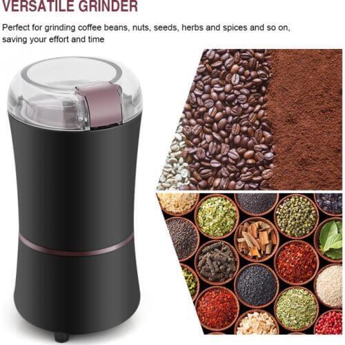 400W Electric Coffee Bean Grinder Mill Grinding DIY Tool Herbs Salt Pepper Spices Nuts Grains Mini Kitchen Flour Powder Crusher