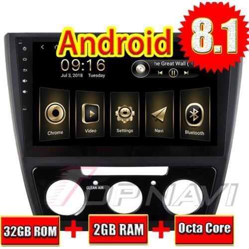 Auto 32G Players for Skoda YETI 2016 10.1'' Android 8.1 Topnavi Car 2GB RAM No DVD Support Video Audio Output Radio Tuner 2 Din