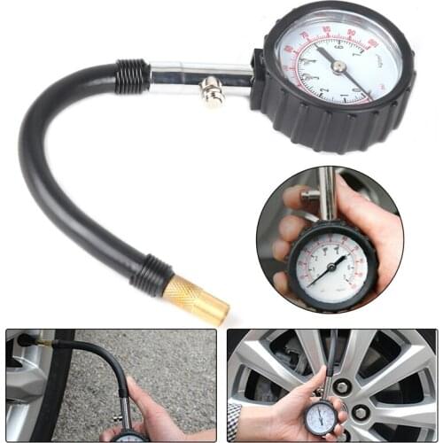 Auto Tire Pressure Gauge Tyre Inflator with Gauge Pressure Gun Type For Air Compressor Car Motorcycle SUV Pump Tire Repair Tool