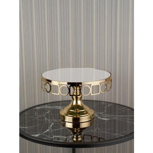 ÇERÇİ NM04-FOOT CAKE PRESENTATION BİG KAREL-GOLD