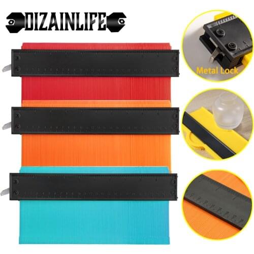 Shape Contour Gauge Duplicator Plastic Gauge Copy Measuring Contour Profile Wood Tiling Laminate Woodworking Ruler Tiles Tools