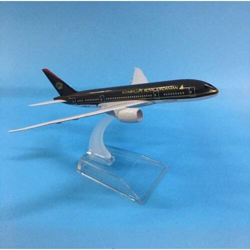 JASON TUTU 16cm ROYAL JORDANIAN Boeing 787 Plane Model Airplane Model Aircraft Model 1:400 Diecast Metal Airplanes Plane Toys
