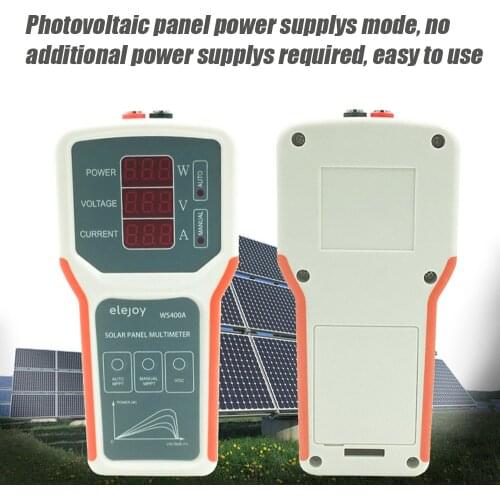 Photovoltaic Panel Multimeter Solar Panel MPPT Tester Open Circuit Voltage Detection Power Meter For Troubleshooting Comparison