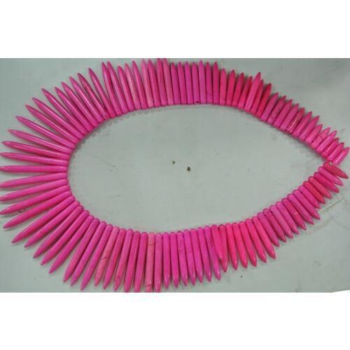 15mm~45mm Howlite Fang Shape Tower Strand Beads Cheap Jewelry Making Beads Necklace Material 10PC/lot Free shipping