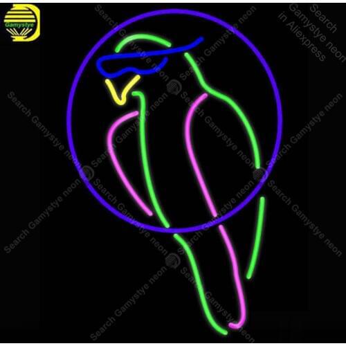 NEON SIGN For Parrot Tiki Bar NEON Bulbs Sign Lamp Decor Home Wall Room Handcraft Beer Bar light up signs Neon lights for sale
