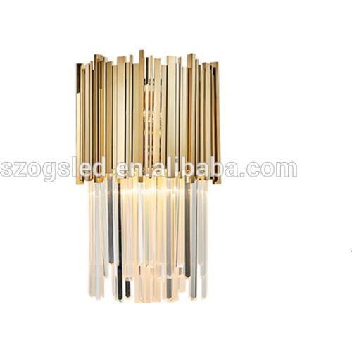 Nordic postmodern design sconces light Simple strip glass modern wall lamp Ins wind blue white gray glass wall lights for home